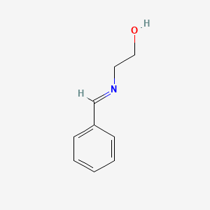 molecular formula C9H11NO B3057141 2-(Benzylideneamino)ethanol CAS No. 770-37-6