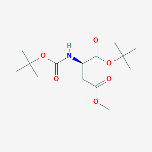 1-tert-butyl 4-methyl (2R)-2-{[(tert-butoxy)carbonyl]amino}butanedioate