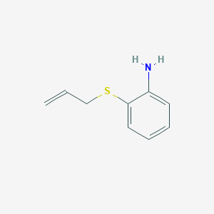 molecular formula C9H11NS B3057147 2-(烯丙硫基)苯胺 CAS No. 77053-20-4