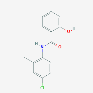 molecular formula C14H12ClNO2 B3057148 N-(4-Chloro-2-methylphenyl)-2-hydroxybenzamide CAS No. 77067-91-5