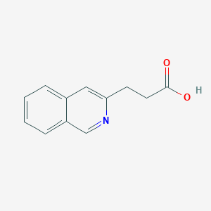 molecular formula C12H11NO2 B3057149 3-(Isoquinolin-3-YL)propanoic acid CAS No. 770721-18-1