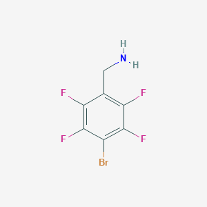 molecular formula C7H4BrF4N B3057159 (4-溴-2,3,5,6-四氟苯基)甲胺 CAS No. 771580-37-1