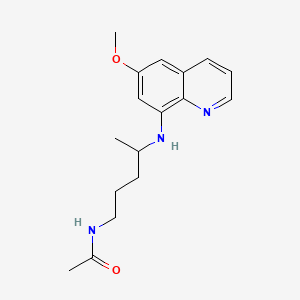 N-[4-[(6-methoxyquinolin-8-yl)amino]pentyl]acetamide