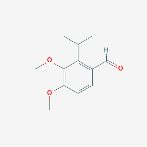 molecular formula C12H16O3 B3057172 2-异丙基-3,4-二甲氧基苯甲醛 CAS No. 77256-02-1