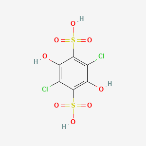 molecular formula C6H4Cl2O8S2 B3057174 1,4-Benzenedisulfonic acid, 2,5-dichloro-3,6-dihydroxy- CAS No. 77280-86-5