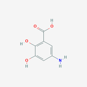 molecular formula C7H7NO4 B3057177 5-Amino-2,3-dihydroxybenzoic acid CAS No. 773041-88-6