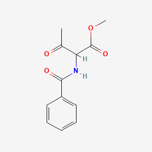 molecular formula C12H13NO4 B3057179 2-(苯甲酰氨基)-3-氧代丁酸甲酯 CAS No. 77320-41-3