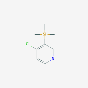 molecular formula C8H12ClNSi B3057180 4-Chloro-3-(trimethylsilyl)pyridine CAS No. 77332-85-5