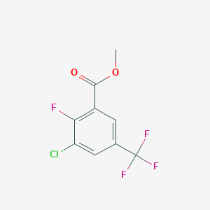 molecular formula C9H5ClF4O2 B3057192 Methyl 3-chloro-2-fluoro-5-(trifluoromethyl)benzoate CAS No. 773874-03-6