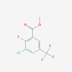 molecular formula C9H5ClF4O2 B3057192 3-氯-2-氟-5-(三氟甲基)苯甲酸甲酯 CAS No. 773874-03-6