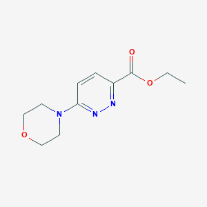 molecular formula C11H15N3O3 B3057196 6-吗啉代吡哒嗪-3-羧酸乙酯 CAS No. 77407-73-9
