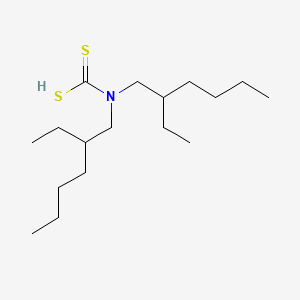 molecular formula C17H35NS2 B3057197 Bis(2-ethylhexyl)carbamodithioic acid CAS No. 77414-73-4