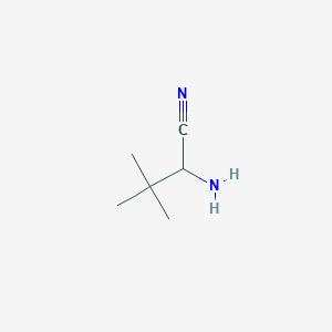 molecular formula C6H12N2 B3057199 2-Amino-3,3-dimethylbutanenitrile CAS No. 77425-86-6