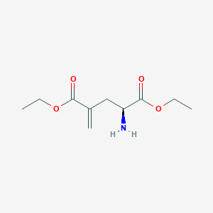 molecular formula C10H17NO4 B3057201 L-Glutamic acid, 4-methylene-, diethyl ester CAS No. 774517-45-2