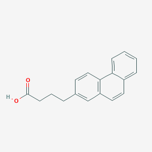 molecular formula C18H16O2 B3057205 2-菲甲基丁酸 CAS No. 77520-30-0