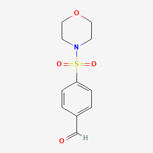 molecular formula C11H13NO4S B3057208 4-(Morpholine-4-sulfonyl)benzaldehyde CAS No. 77547-10-5