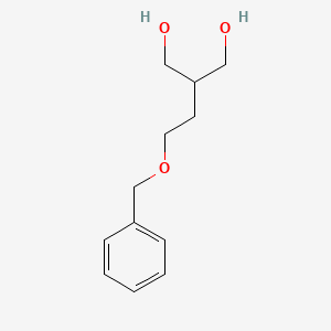 molecular formula C12H18O3 B3057216 2-[2-(苯甲氧基)乙基]丙烷-1,3-二醇 CAS No. 77661-80-4
