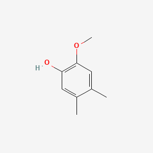 molecular formula C9H12O2 B3057219 2-Methoxy-4,5-dimethylphenol CAS No. 7771-25-7