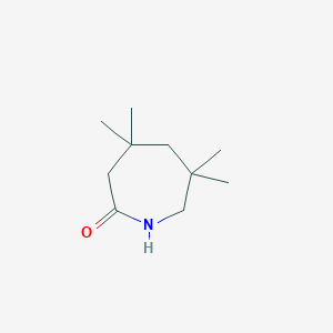 molecular formula C10H19NO B3057220 4,4,6,6-Tetramethylazepan-2-one CAS No. 77729-42-1