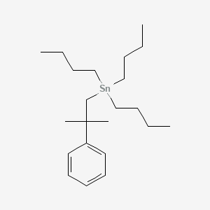molecular formula C22H40Sn B3057226 Tributyl(2-methyl-2-phenylpropyl)stannane CAS No. 77800-85-2
