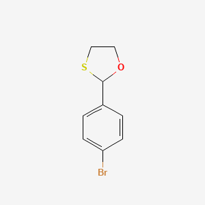 molecular formula C9H9BrOS B3057229 2-(4-Bromophenyl)-1,3-oxathiolane CAS No. 77853-37-3