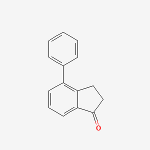 molecular formula C15H12O B3057267 4-Phenyl-2,3-dihydro-1h-inden-1-one CAS No. 78383-17-2