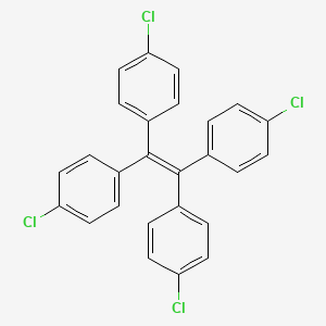 molecular formula C26H16Cl4 B3057273 1-Chloro-4-[1,2,2-tris(4-chlorophenyl)ethenyl]benzene CAS No. 78525-36-7