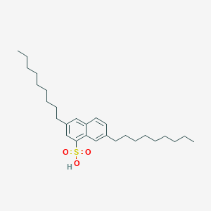 molecular formula C28H44O3S B3057274 1-Naphthalenesulfonic acid, 3,7-dinonyl- CAS No. 78525-38-9