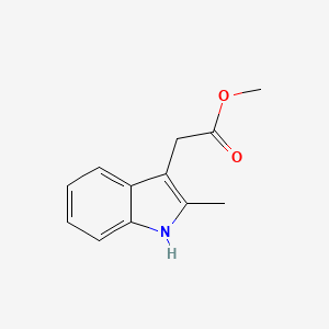 molecular formula C12H13NO2 B3057276 2-Methyl-1H-indole-3-acetic acid methyl ester CAS No. 78564-10-0