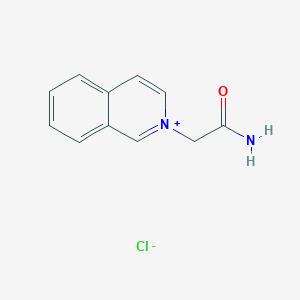 molecular formula C11H11ClN2O B3057277 Isoquinolinium, 2-(2-amino-2-oxoethyl)-, chloride CAS No. 78572-48-2