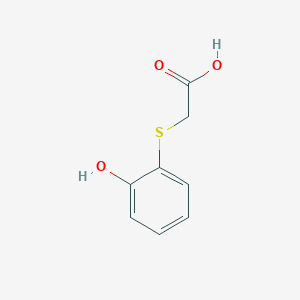 molecular formula C8H8O3S B3057279 [(2-Hydroxyphenyl)sulfanyl]acetic acid CAS No. 785793-89-7