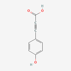 molecular formula C9H6O3 B3057280 3-(4-羟基苯基)丙-2-炔酸 CAS No. 78589-65-8