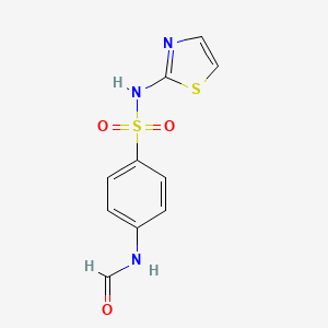 molecular formula C10H9N3O3S2 B3057282 Formylsulfathiazole CAS No. 786-25-4