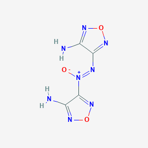 molecular formula C4H4N8O3 B3057284 1,2,5-Oxadiazol-3-amine, 4,4'-azoxybis- CAS No. 78644-89-0