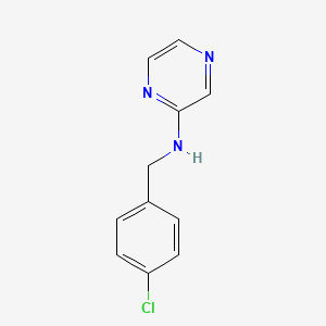 molecular formula C11H10ClN3 B3057287 N-(4-chlorobenzyl)-2-pyrazinamine CAS No. 78675-97-5