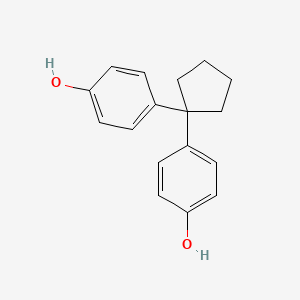 molecular formula C17H18O2 B3057291 1,1-Bis(4-hydroxyphenyl)cyclopentane CAS No. 788-57-8