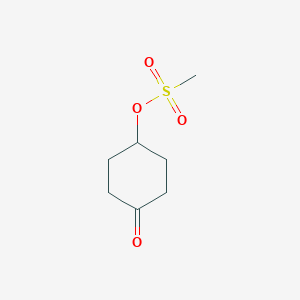 molecular formula C7H12O4S B3057293 4-氧代环己基甲磺酸盐 CAS No. 78847-53-7