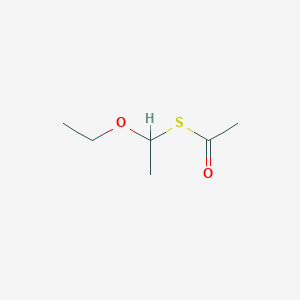 molecular formula C6H12O2S B3057294 S-(1-Ethoxyethyl) ethanethioate CAS No. 78872-75-0