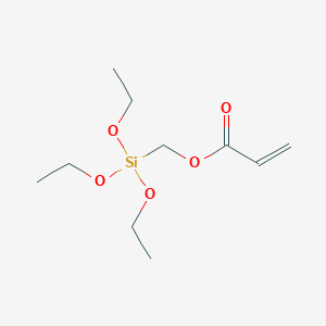 molecular formula C10H20O5Si B3057295 2-Propenoic acid, (triethoxysilyl)methyl ester CAS No. 78884-71-6