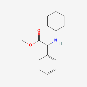 molecular formula C15H21NO2 B3057296 Methyl (cyclohexylamino)(phenyl)acetate CAS No. 78907-07-0