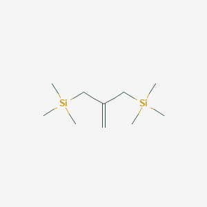 molecular formula C10H24Si2 B3057298 Silane, (2-methylene-1,3-propanediyl)bis[trimethyl- CAS No. 78948-05-7