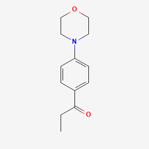 molecular formula C13H17NO2 B3057299 1-[4-(吗啉-4-基)苯基]丙-1-酮 CAS No. 78987-46-9