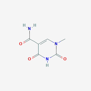 molecular formula C6H7N3O3 B3057300 1-Methyl-2,4-dioxo-1,2,3,4-tetrahydropyrimidine-5-carboxamide CAS No. 78999-61-8