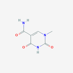 molecular formula C6H7N3O3 B3057300 1-甲基-2,4-二氧代-1,2,3,4-四氢嘧啶-5-甲酰胺 CAS No. 78999-61-8