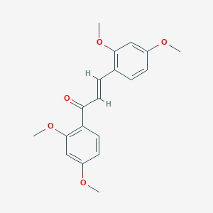 molecular formula C19H20O5 B3057301 (2E)-1,3-bis(2,4-dimethoxyphenyl)prop-2-en-1-one CAS No. 79004-62-9