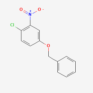 molecular formula C13H10ClNO3 B3057304 4-(Benzyloxy)-1-chloro-2-nitrobenzene CAS No. 79035-13-5