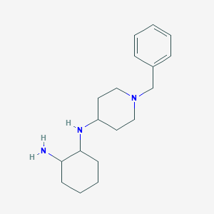 molecular formula C18H29N3 B3057307 N~1~-(1-Benzylpiperidin-4-yl)cyclohexane-1,2-diamine CAS No. 79099-11-9