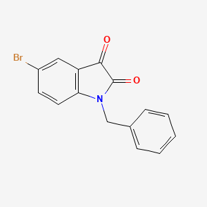 molecular formula C15H10BrNO2 B3057315 Indole-2,3-dione, 1-benzyl-5-bromo- CAS No. 79183-44-1