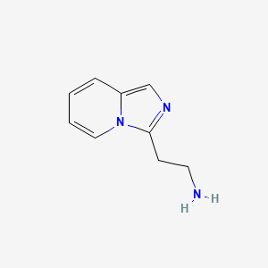 molecular formula C9H11N3 B3057319 Imidazo[1,5-A]pyridine-3-ethanamine CAS No. 792128-14-4
