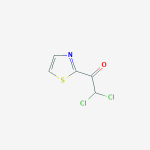 molecular formula C5H3Cl2NOS B3057321 2,2-Dichloro-1-(2-thiazolyl)-ethanone CAS No. 79265-41-1
